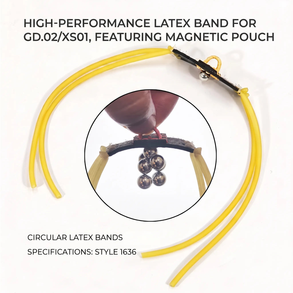1636 Magnetic Latex Replacement Bands | Fit GD.02/XS01 Slingshot