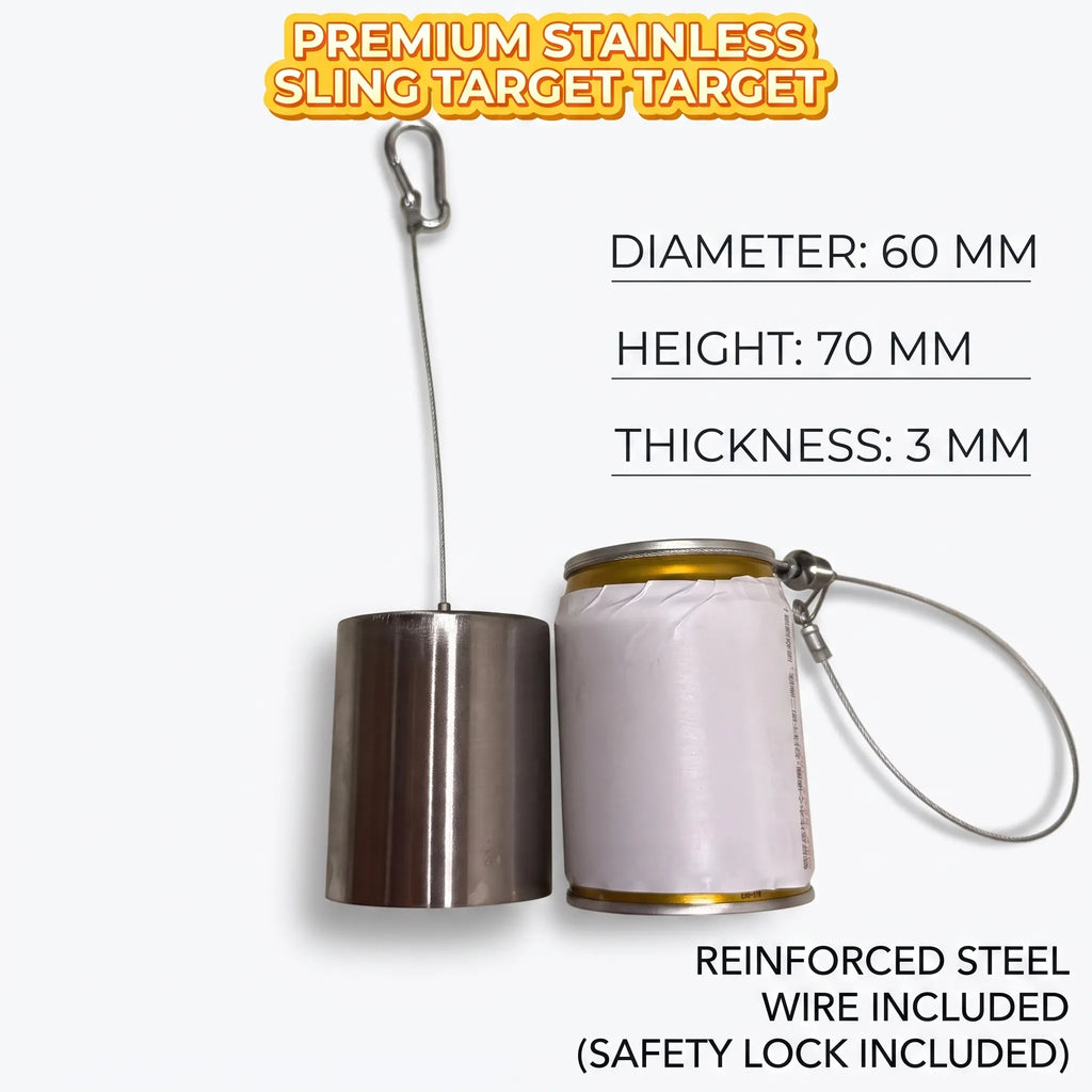Stainless Steel Hanging Swing Slingshot Target