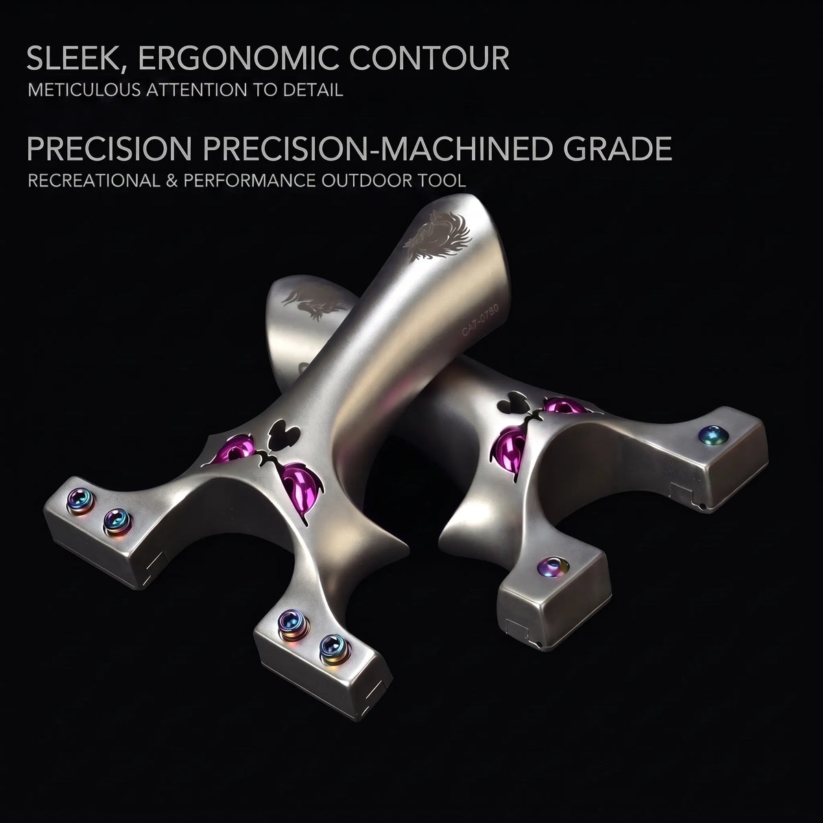 YZ-90 CNC 630 High Hardness Stainless Steel Slingshot