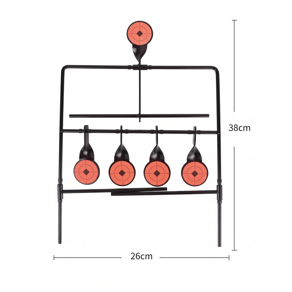 5‑Target Auto‑Reset Spinning Metal Target
