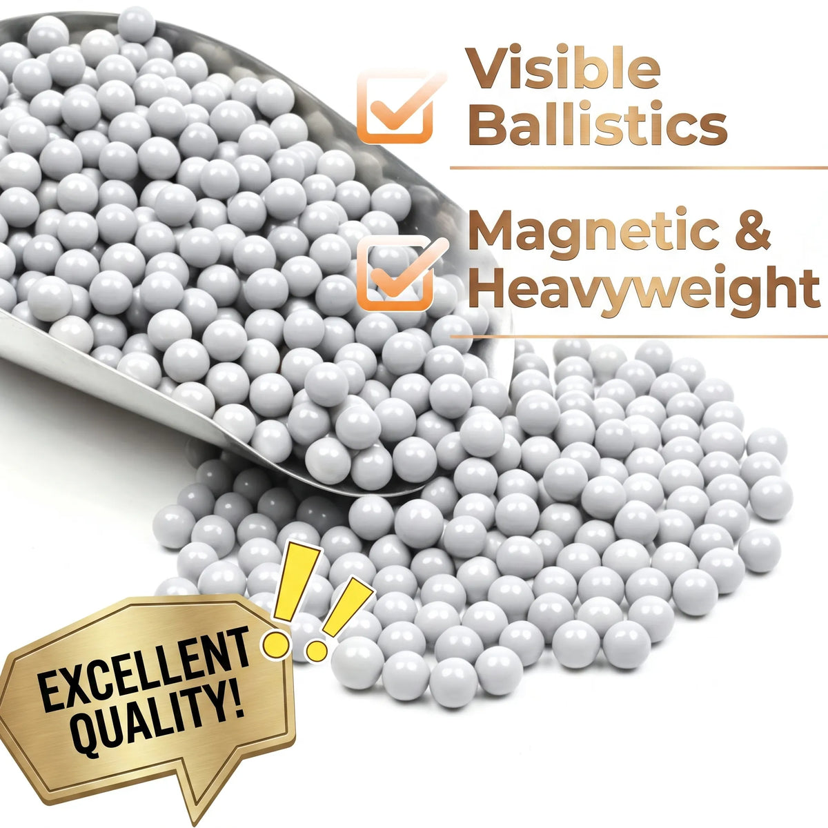 Magnetic Heavy‑Weight Slingshot Clay Balls