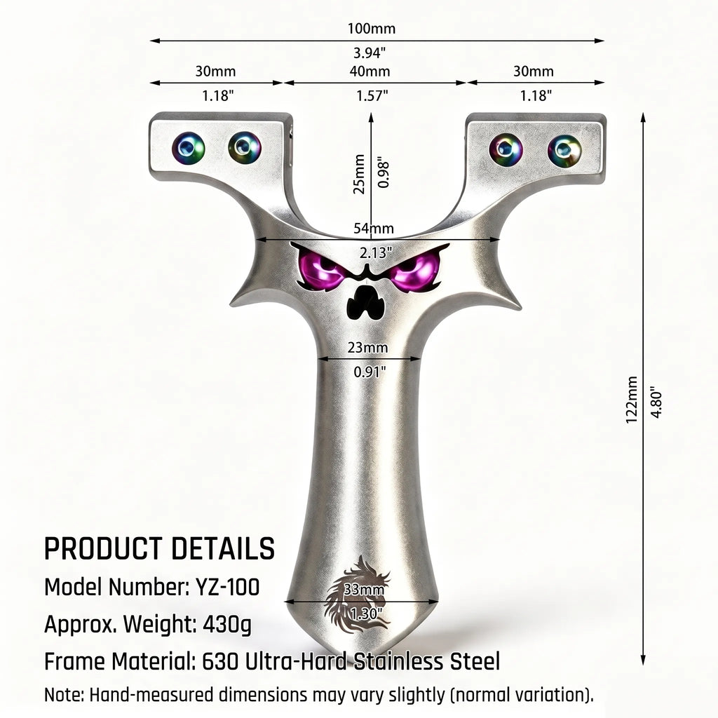 YZ-90 CNC 630 High Hardness Stainless Steel Slingshot