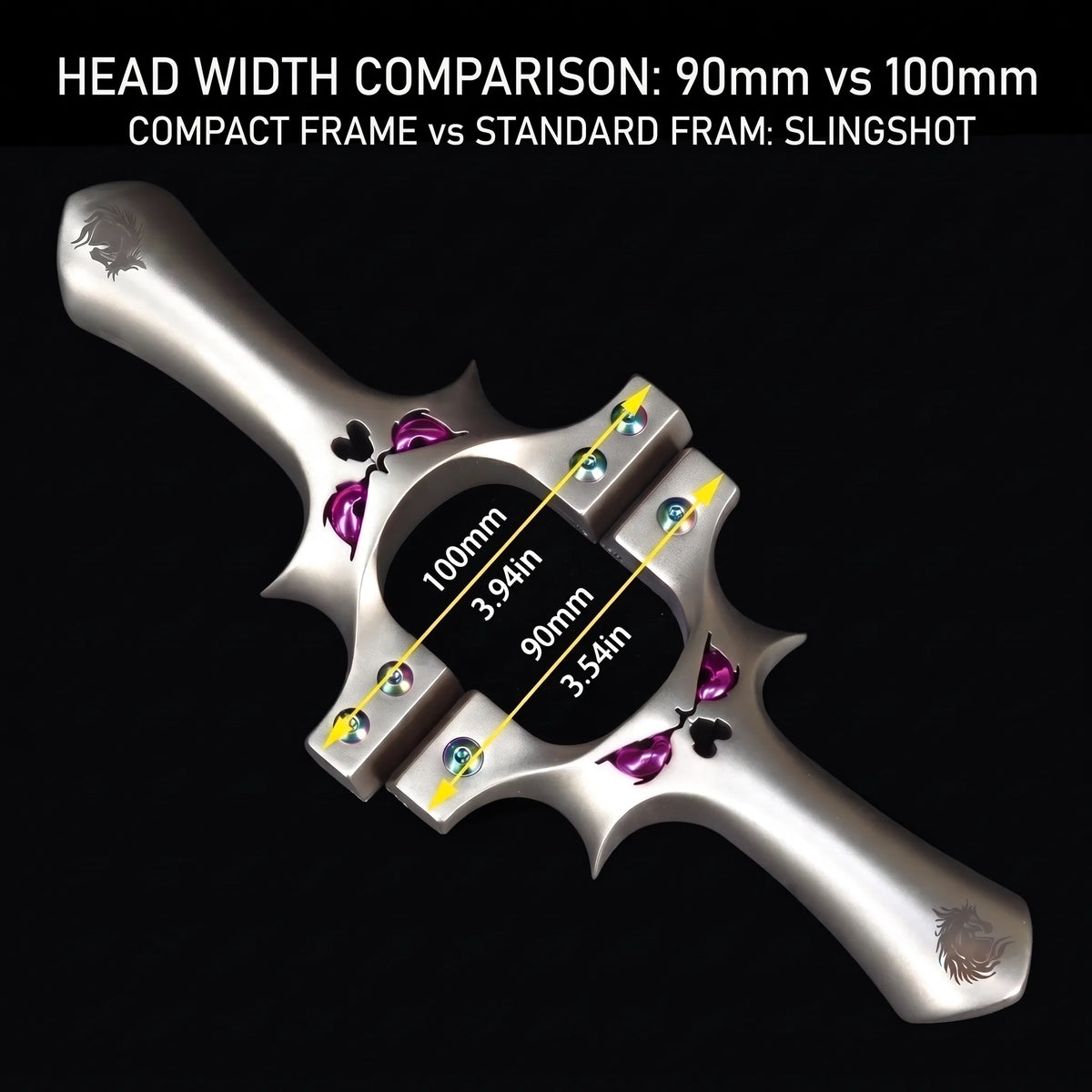 YZ-90 CNC 630 High Hardness Stainless Steel Slingshot