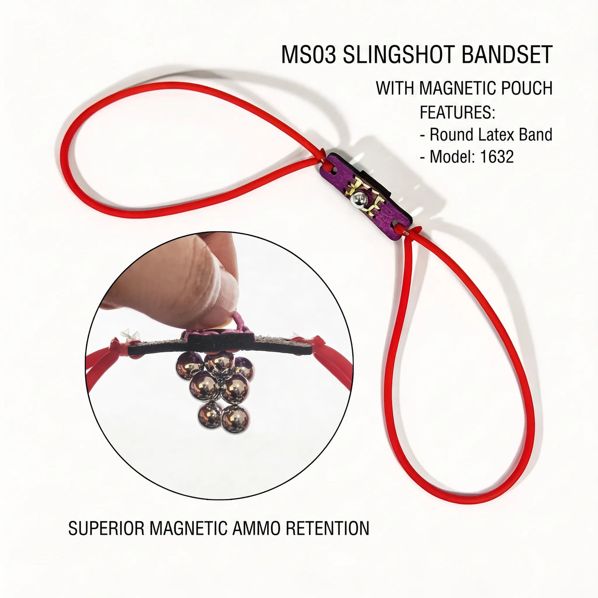 1632 Magnetic Latex Replacement Bands | Fits MS03 Slingshot