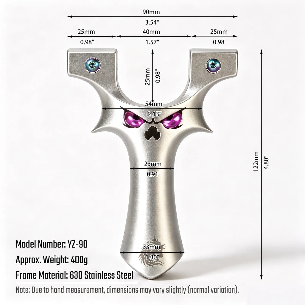 YZ-90 CNC 630 High Hardness Stainless Steel Slingshot