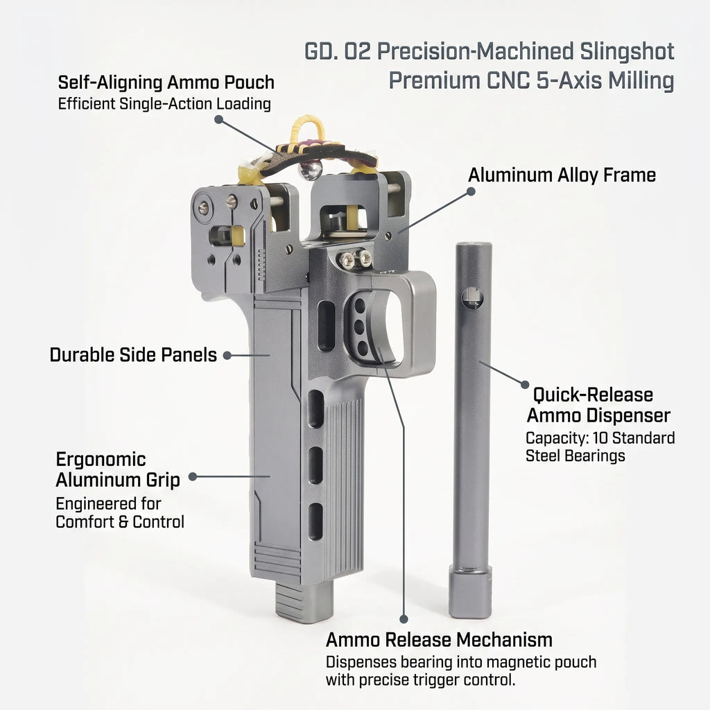 DG.02 Auto-loading Slingshot | CNC Aluminum