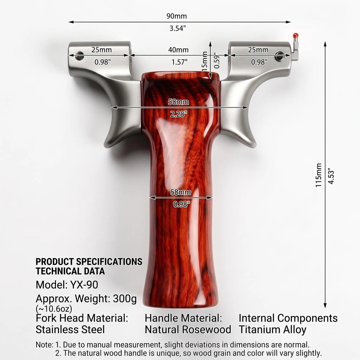 YX-90/100 CNC Stainless Steel Slingshot