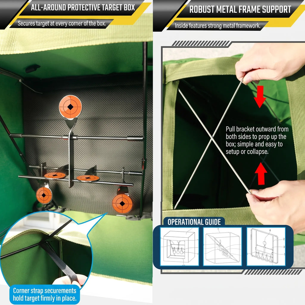 Auto‑Reset Spinner Target Box 40cm