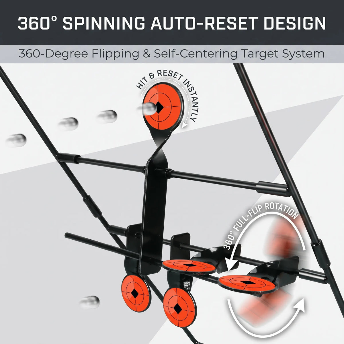 Auto‑Reset Spinner Target Box 40cm