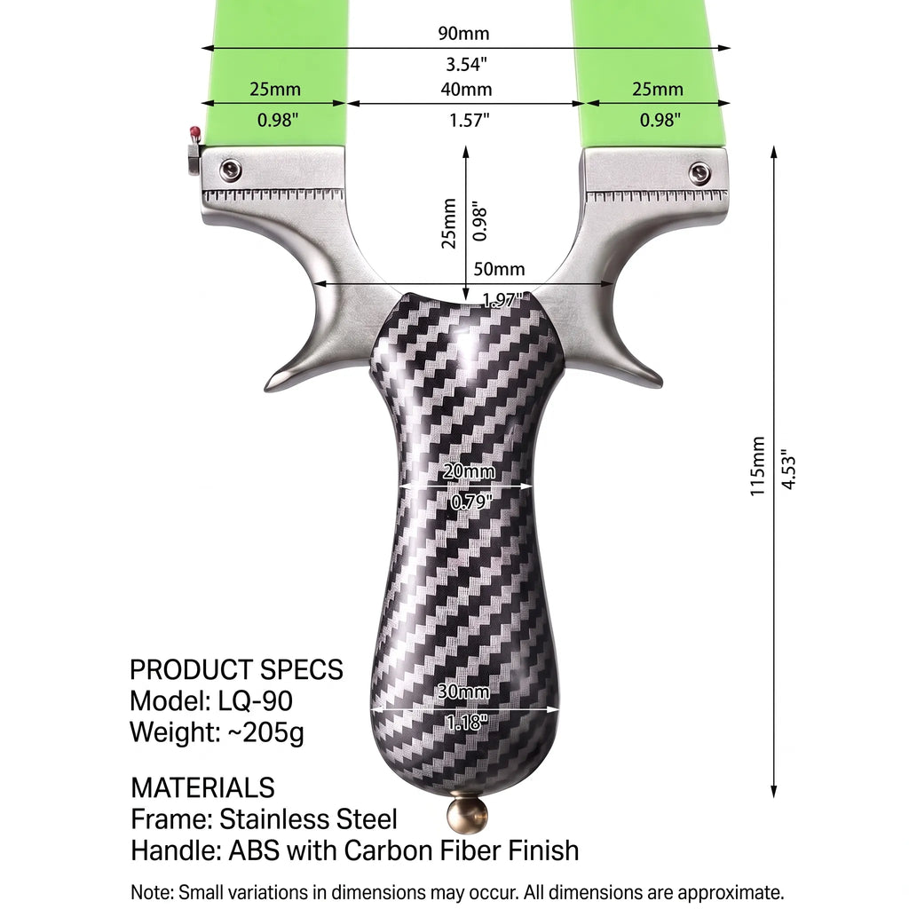 LQ-90 CNC Stainless Steel Slingshot